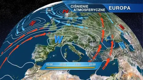 Ciśnienie atmosferyczne nad Europą