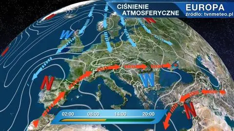 Ciśnienie atmosferyczne nad Europą