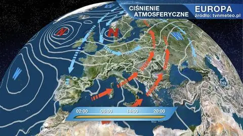 Ciśnienie atmosferyczne nad Europą