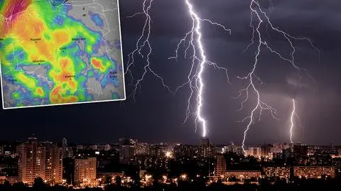 Gwałtowny początek tygodnia w pogodzie. Burze, ulewy i grad