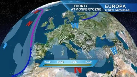 Fronty atmosferyczne nad Europą