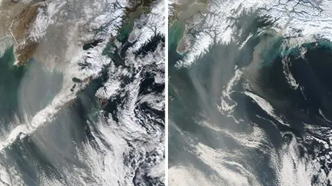 Alaskę spowił tajemniczy pył