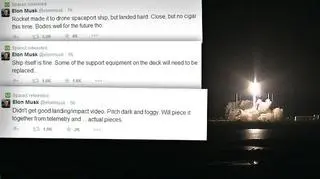 Falcon 9 wylądował, ale z problemami