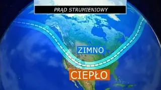 Prąd strumieniowy nad terytorium USA