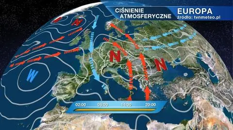 Ciśnienie atmosferyczne nad Europą