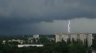 Burza nad Grodziskiem Mazowieckim