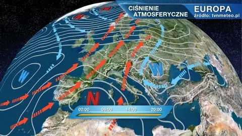 Ciśnienie atmosferyczne nad Europą
