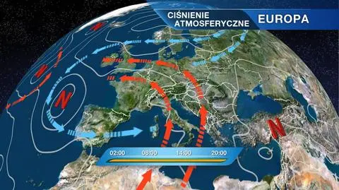 Fronty atmosferyczne nad Europą
