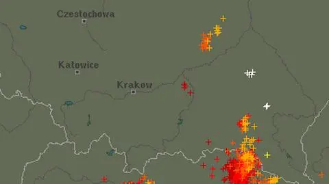 Ścieżka przechodzenia burz nad Polską