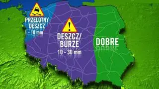 W większości kraju na drogach niebezpiecznie