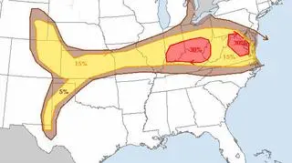 "Sharknadoes", czyli gdzie w USA wieczorem 21 maja mocniej powieje