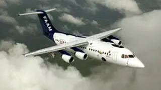 Maszyna badawcza to przebudowany pasażerski BAe-146