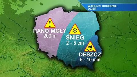 Warunki drogowe w sobotę