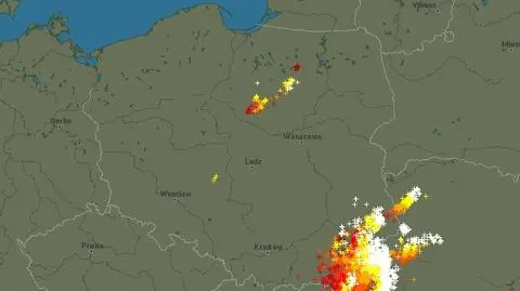 Grzmi i błyska. Dwa aktywne fronty przemieszczają się po kraju