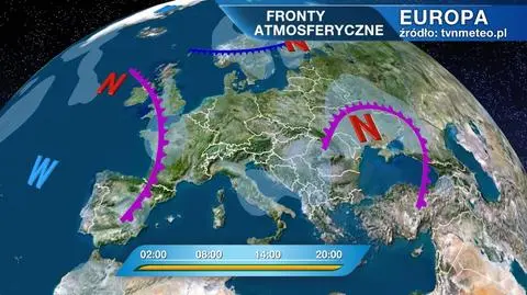 Fronty atmosferyczne  w Europie