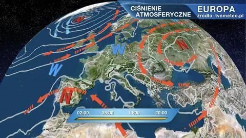 Sytuacja pogodowa nad Europą