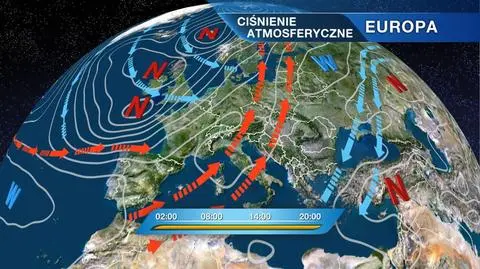 Ciśnienie atmosferyczne nad Europą