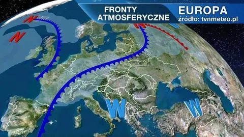 Fronty atmosferyczne nad Europą