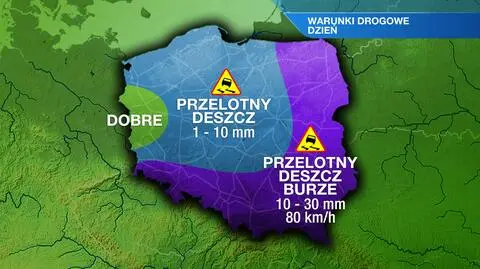 Warunki drogowe w czwartek