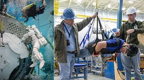 Trening astronauty wygląda jak świetna zabawa, ale to w rzeczywistości ciężka harówka