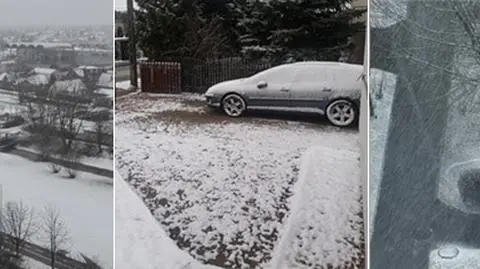 Zamiast wiosny miejscami była zima. Śnieżny śmigus-dyngus na Waszych zdjęciach