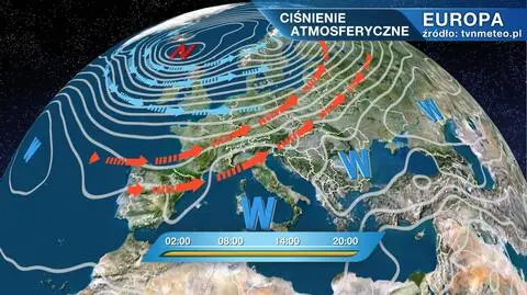 Ciśnienie atmosferyczne nad Europą
