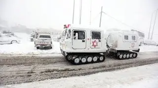Śnieżyce w Izraelu i w Syrii (PAP/EPA)
