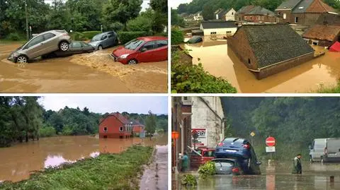 Na ulicach stoi metr wody. "To typowe belgijskie lato"