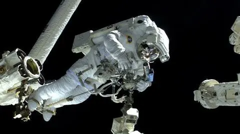 Luca Parmitano na kosmicznym spacerze