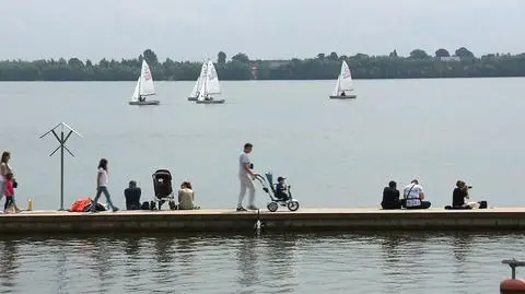 Ostrów Warcki nad Zalewem Jeziorsko 