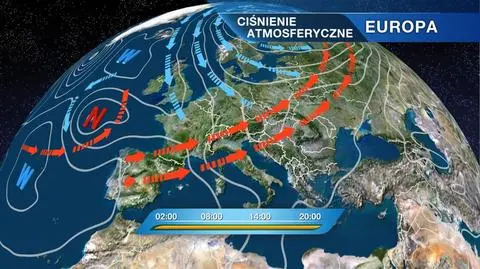 Sytuacja baryczna nad Europą 