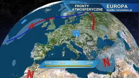 Fronty atmosferyczne nad Europą