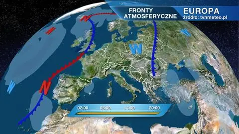 Fronty atmosferyczne nad Europą