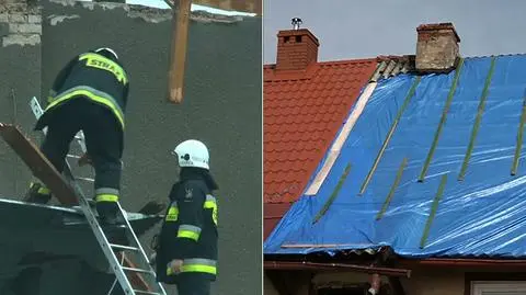 Wiatr zrywał dachy, przewracał drzewa. Skutki niszczycielskich burz