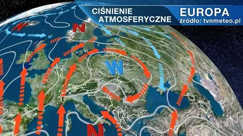 Ciśnienie atmosferyczne nad Europą