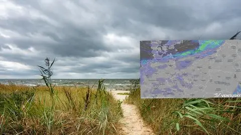 Niesprzyjająca pogoda nad morzem