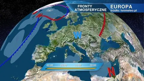 Fronty atmosferyczne nad Europą