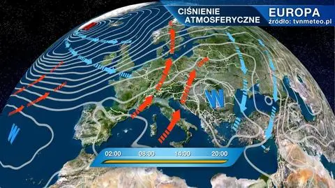 Ciśnienie atmosferyczne nad Europą