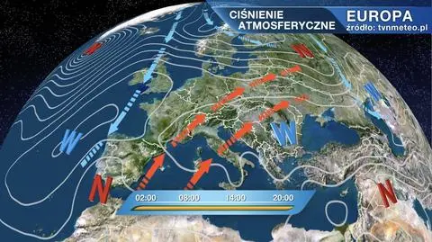 Ciśnienie atmosferyczne nad Europą
