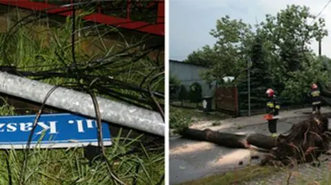 Śląsk usuwa szkody po burzach. Strażacy wyjeżdżali ponad 200 razy