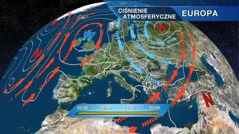 Sytuacja baryczna nad Europą