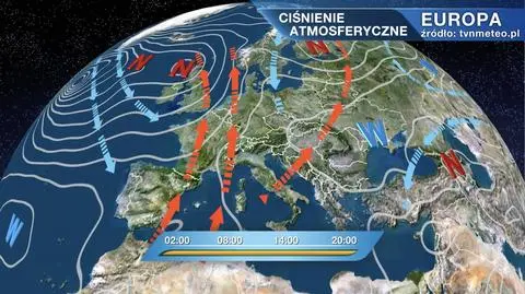 Ciśnienie atmosferyczne nad Europą