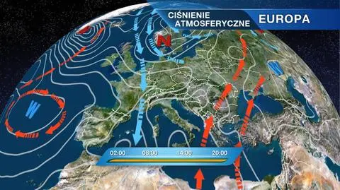 Sytuacja baryczna nad Europą