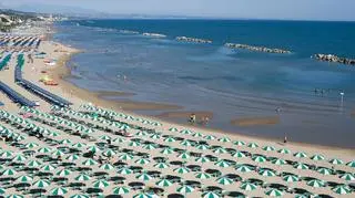 Plaża w Termoli (regionie Molise, w prowincji Campobasso)