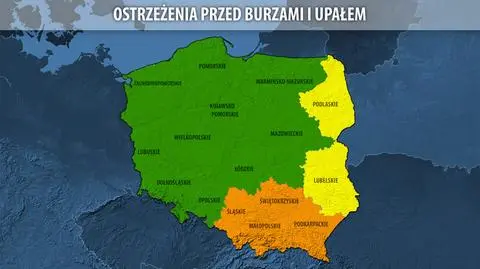 Nowe ostrzeżenia IMGW. "Duże straty materialne i zagrożenie życia" przez burze i upały