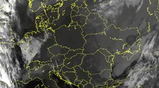 Układ chmur nad Europą