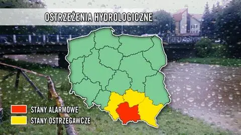 Wody rzek opadają i wzbierają 