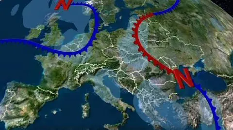 Zatoka niżowa wpływa na pogodę w Polsce