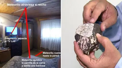 Meteoryt wpadł przez dach. Kosmiczną skałę badają naukowcy