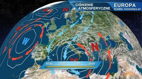 Ciśnienie atmosferyczne nad Europą